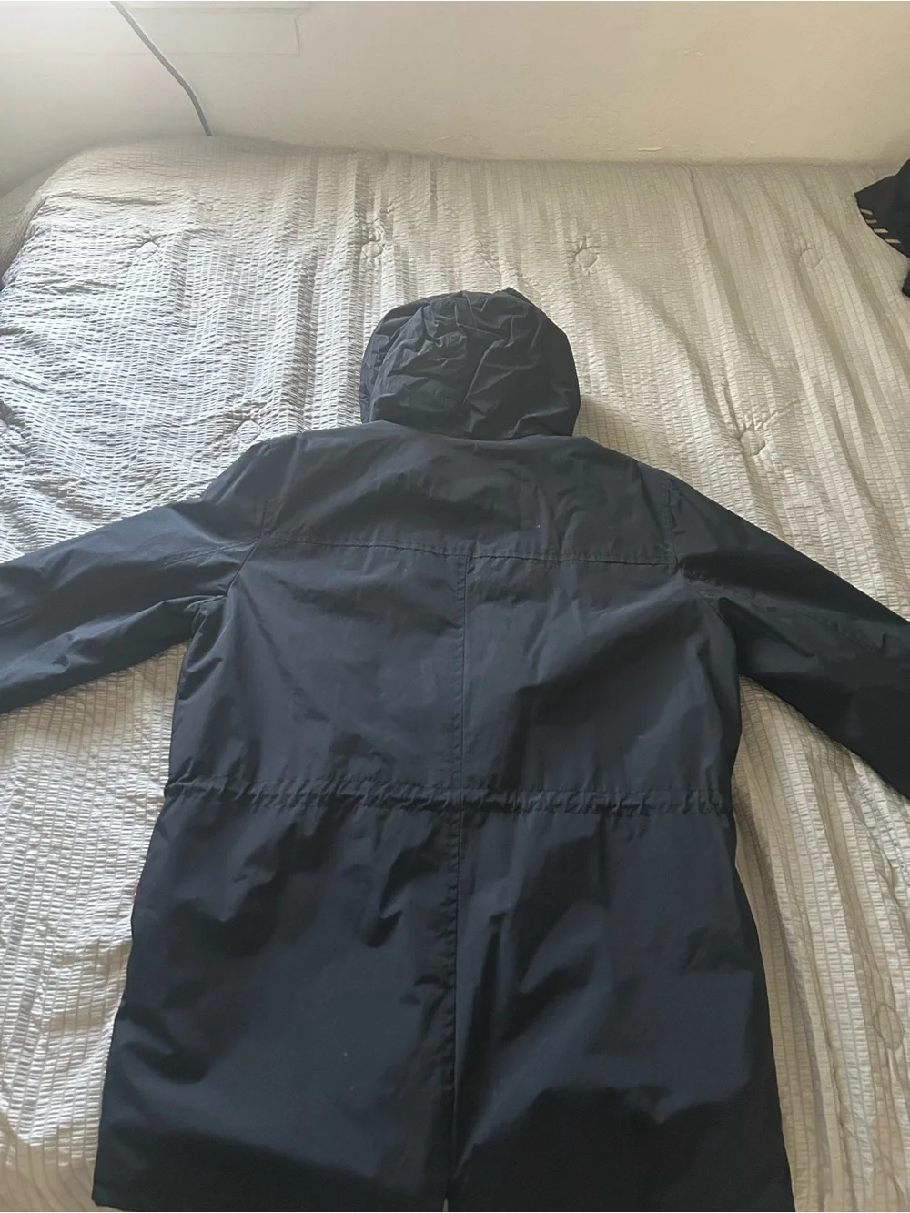 Men's Hooded Rain Jacket - Black